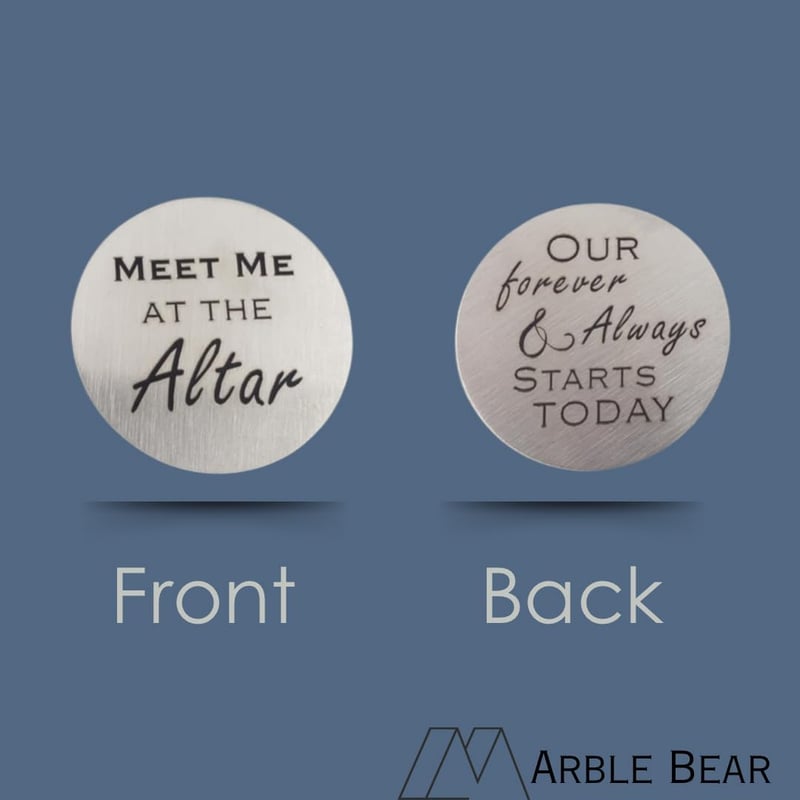 Wedding Day Gift for Groom - Pocket Hug Token from Bride