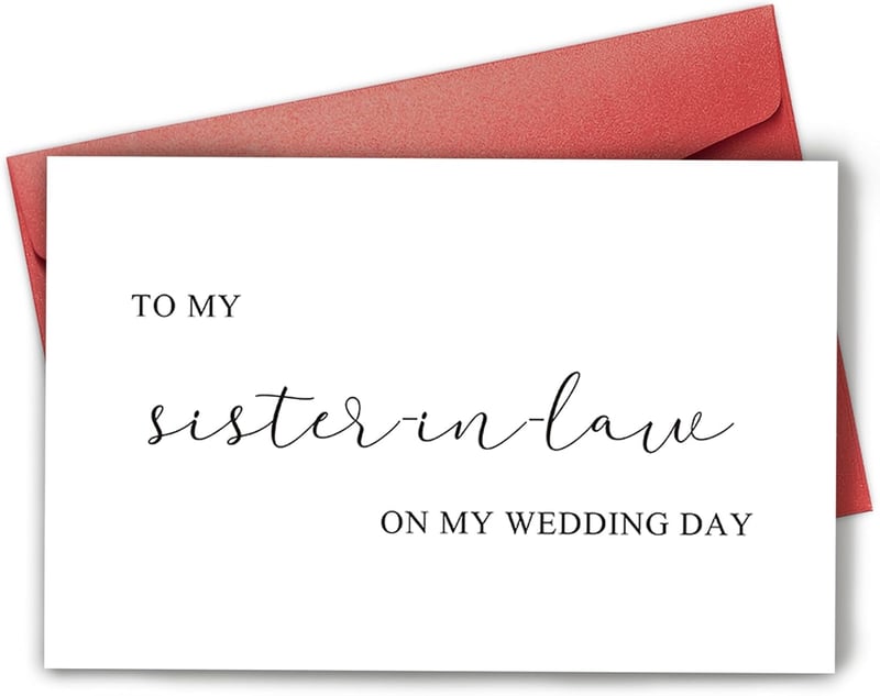 Sister-in-Law Wedding Day Thank You Card