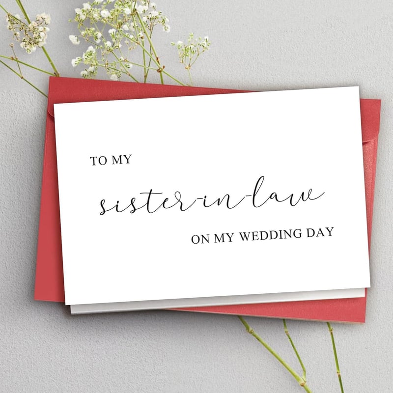 Sister-in-Law Wedding Day Thank You Card