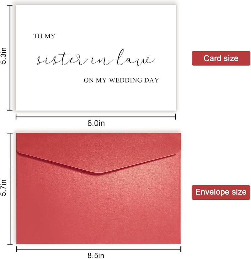 Sister-in-Law Wedding Day Thank You Card