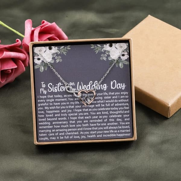 Sister Bride Necklace - Wedding Day Gift