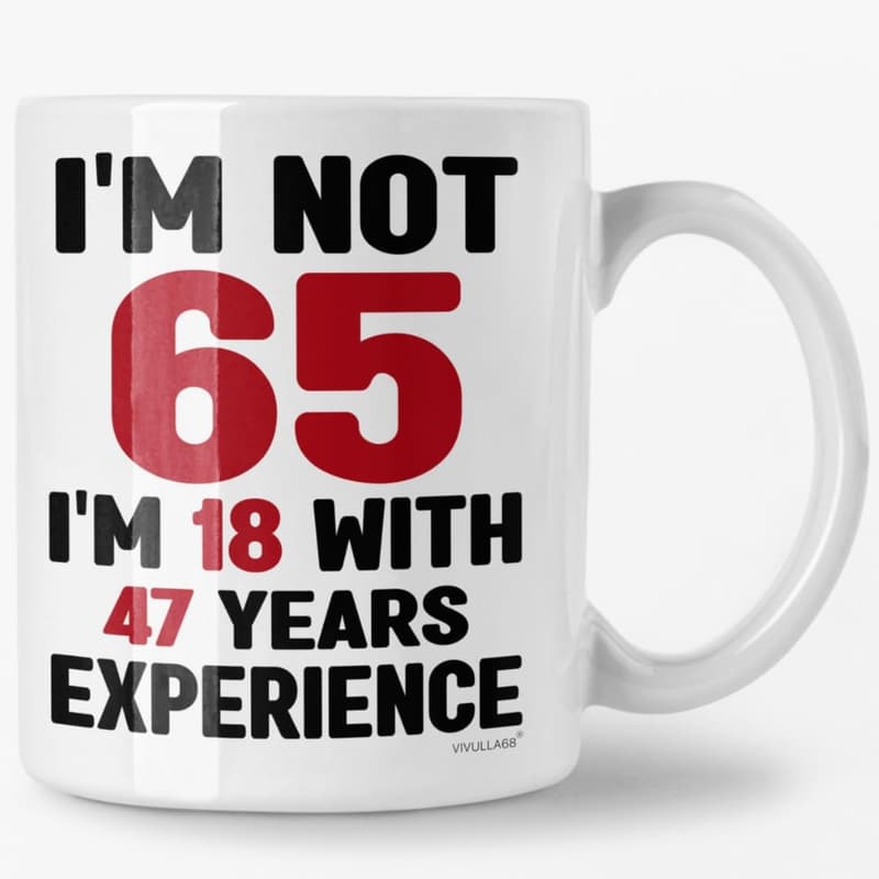 65th Birthday Mug Gift for Men and Women