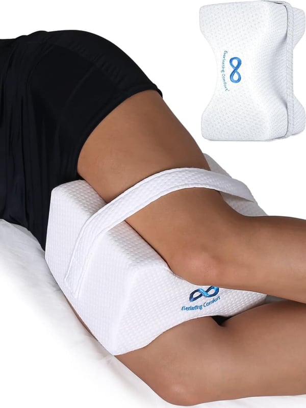Memory Foam Leg Pillow for Side Sleepers – Sciatica Relief