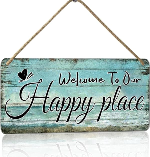 Personalized Wooden Welcome Sign for Home Decor, 6x12 Inch