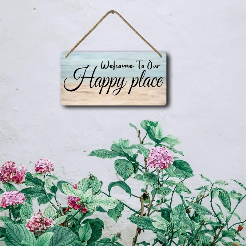 Personalized Wooden Welcome Sign for Home Decor, 6x12 Inch