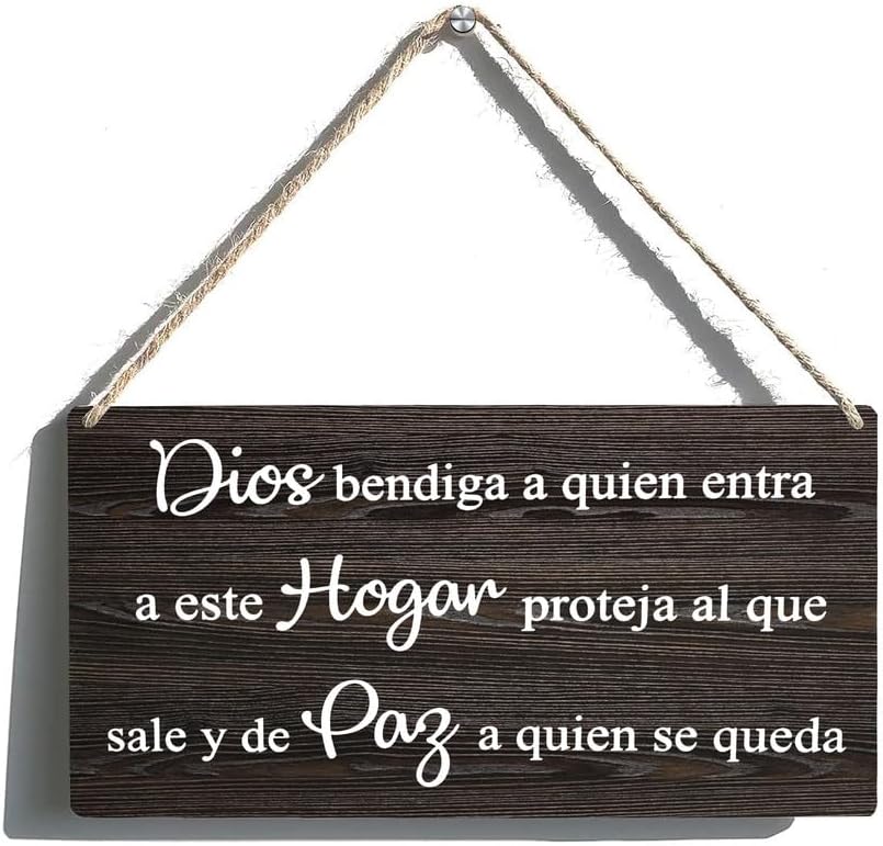 Personalized Spanish Welcome Sign Wall Art for Home Decor
