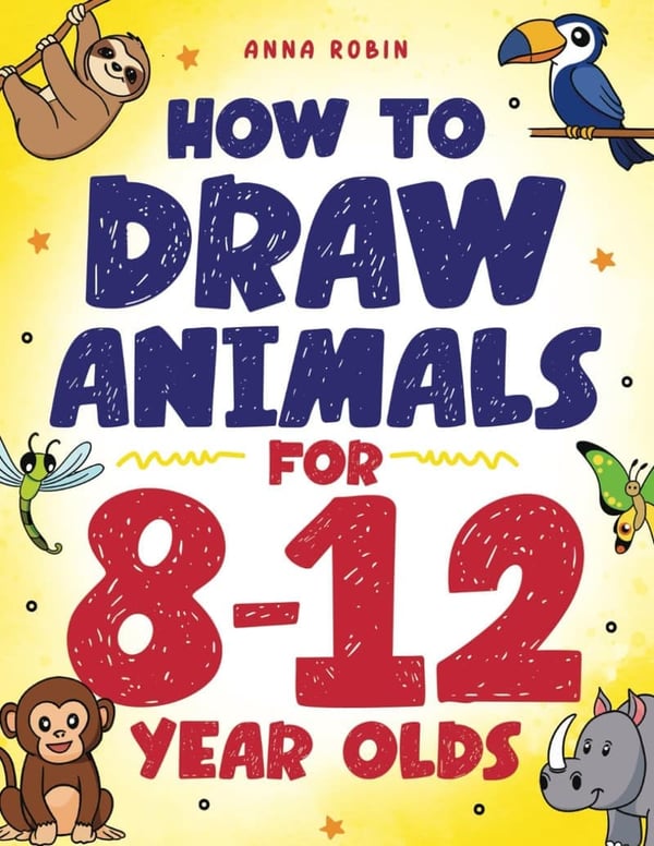 Animal Drawing Activity Book for Kids Ages 8-12