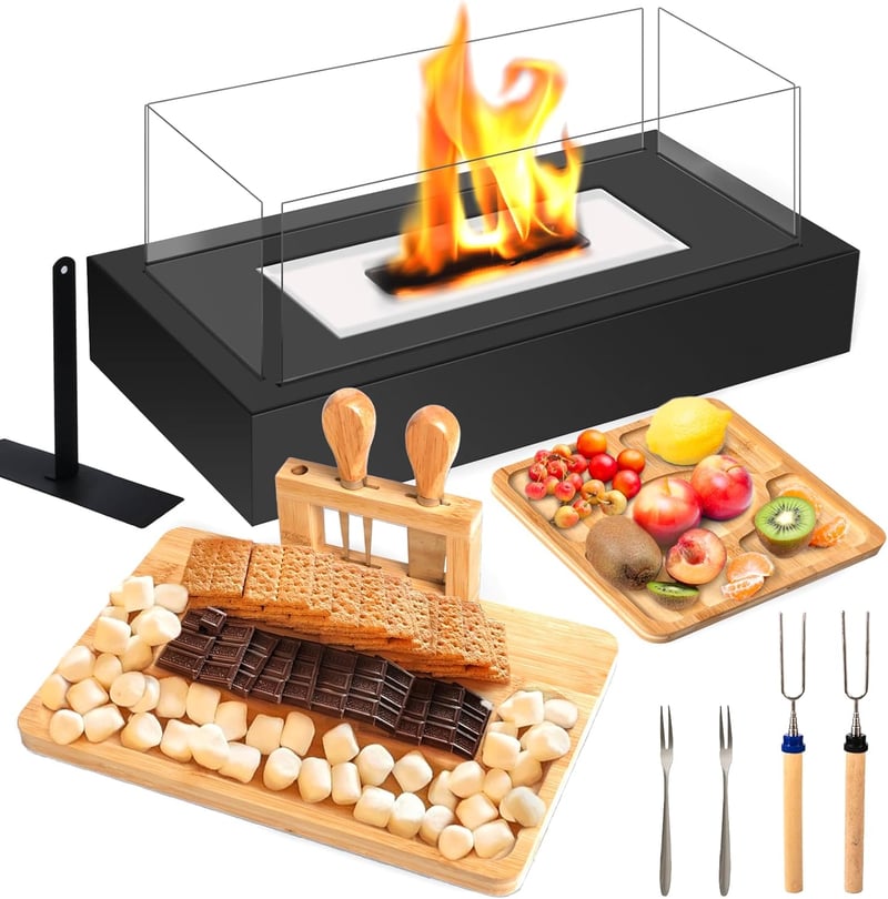 Engagement Gifts: Tabletop Fire Pit & S'mores Maker Set