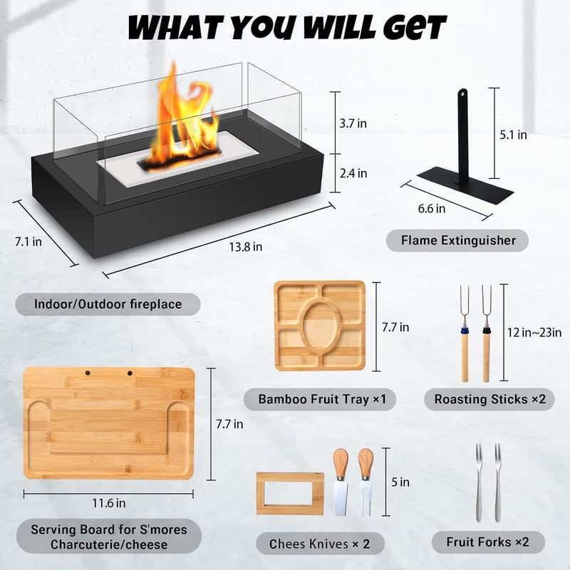 Engagement Gifts: Tabletop Fire Pit & S'mores Maker Set
