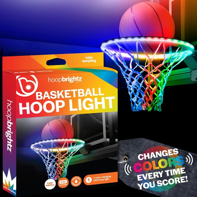 LED Basketball Hoop Light - Color Changing Scoreboard Gift for Kids