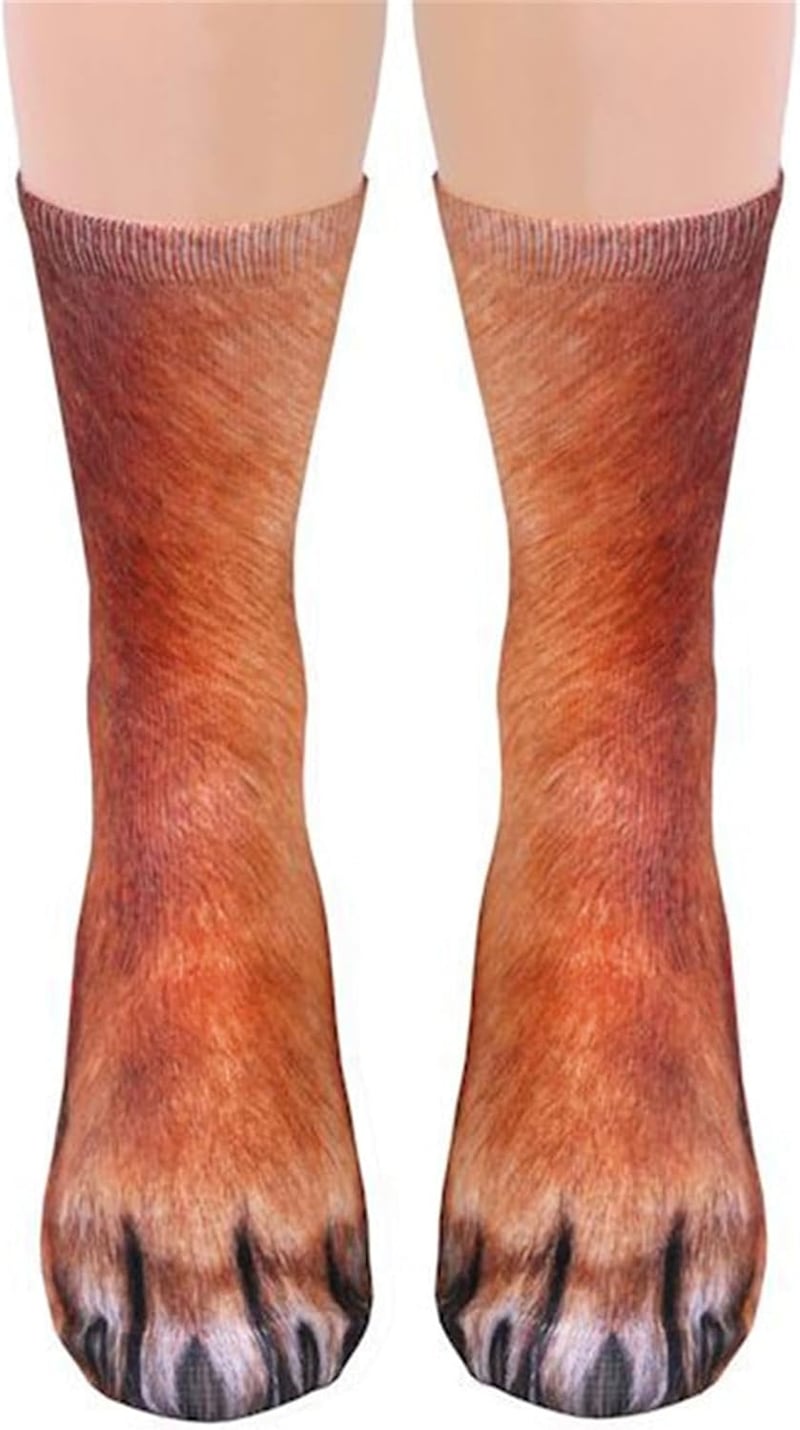 Funny Animal Paw Socks - Gag Gifts for Adults