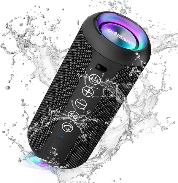 Portable Waterproof Bluetooth Speaker with 30-Hour Playtime