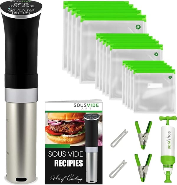 Sous Vide Cooker Kit - 1000W Immersion Circulator for Home Chefs