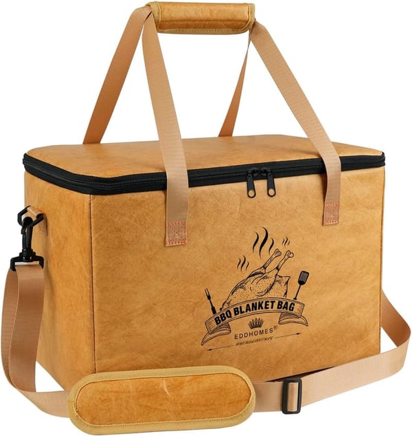 BBQ Meat Resting Blanket with Insulated Design and Adjustable Strap