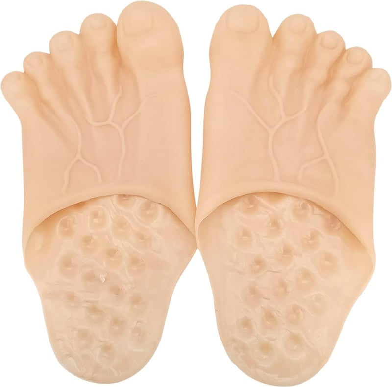 Funny Jumbo Slippers - White Elephant Gift for Everyone