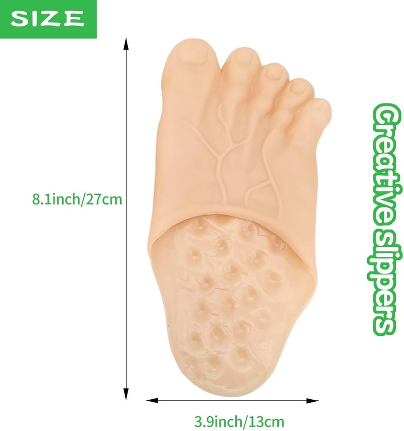 Funny Jumbo Slippers - White Elephant Gift for Everyone