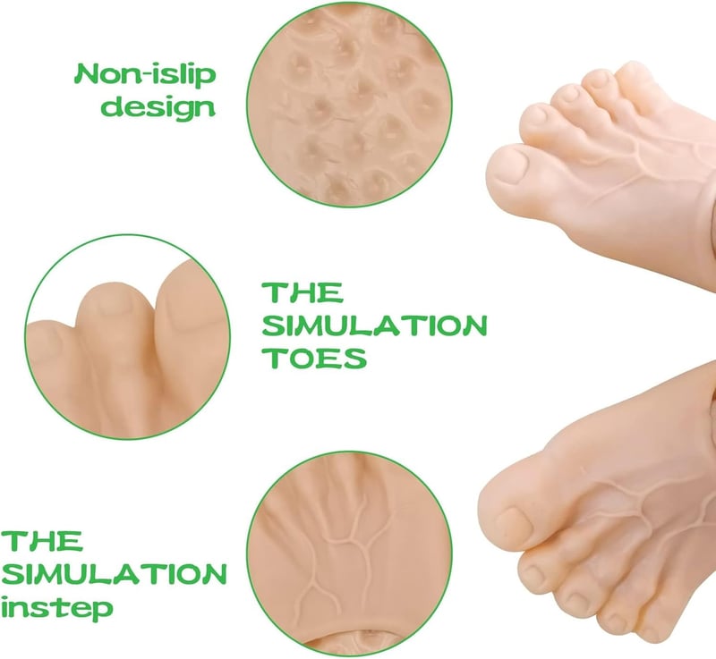 Funny Jumbo Slippers - White Elephant Gift for Everyone