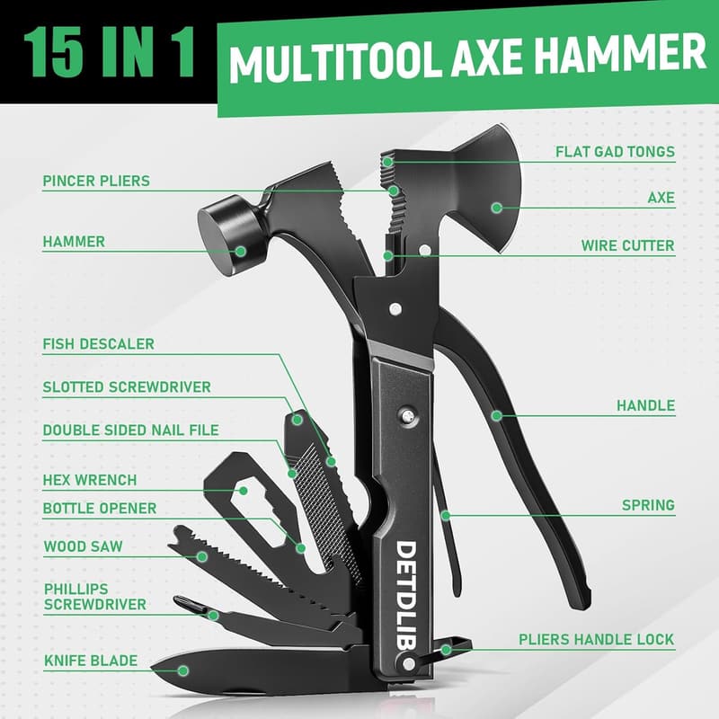 12-in-1 Multitool for Dad - Perfect Father's Day Gift