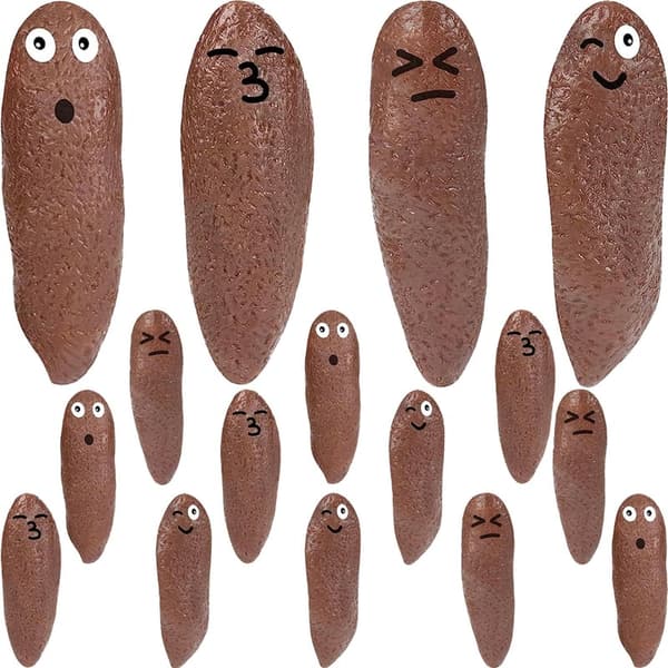 Easter Egg Fillers - 12pk Funny Fake Poop Toys for All Ages
