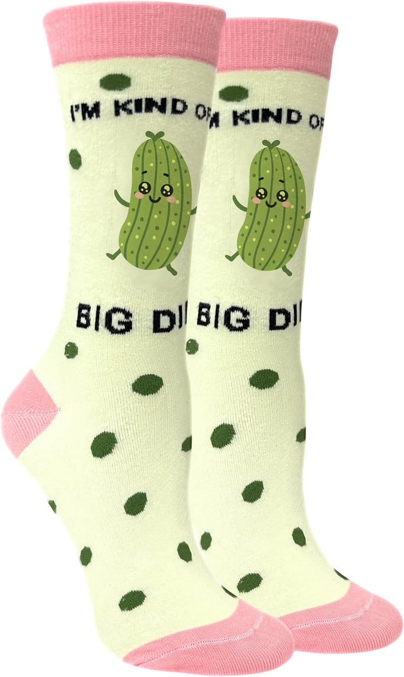 Funny Pickle Socks - Novelty Gag Gift for Adults