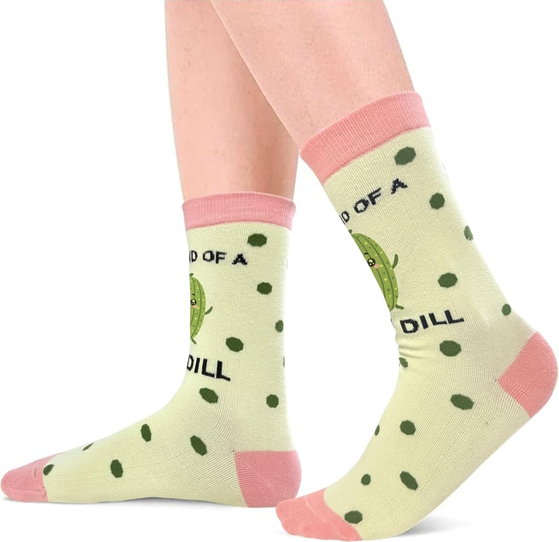 Funny Pickle Socks - Novelty Gag Gift for Adults