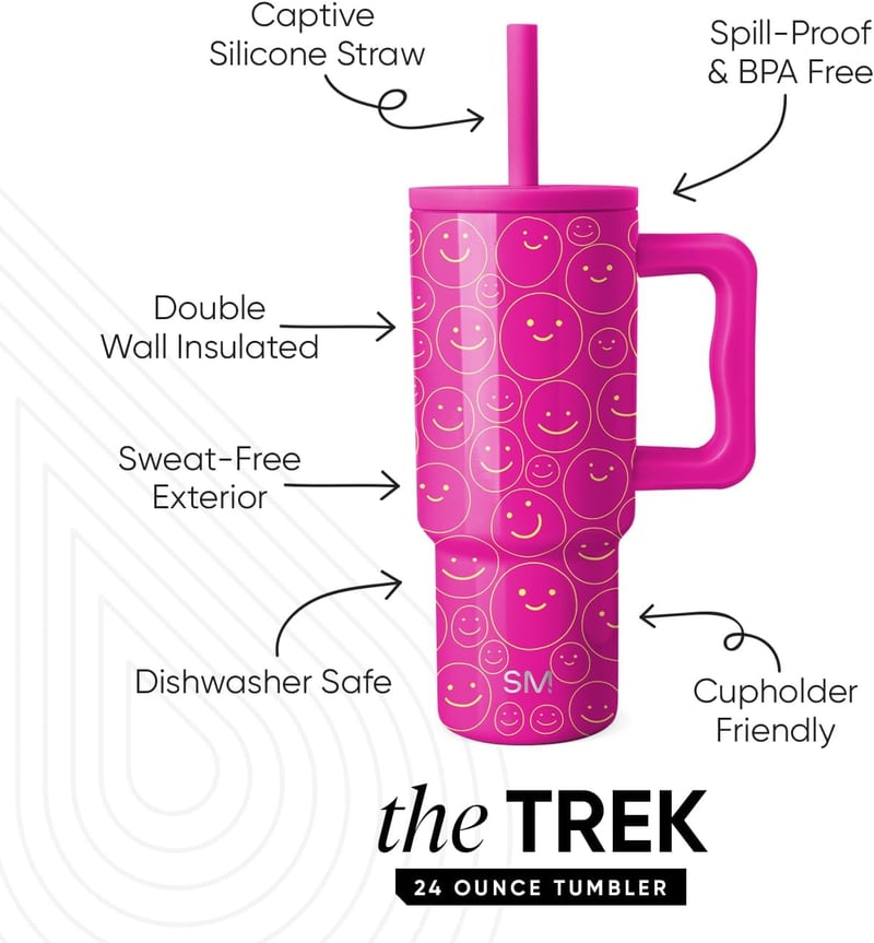 Happy Days 24 oz Spill-Proof Kids Tumbler with Silicone Straw