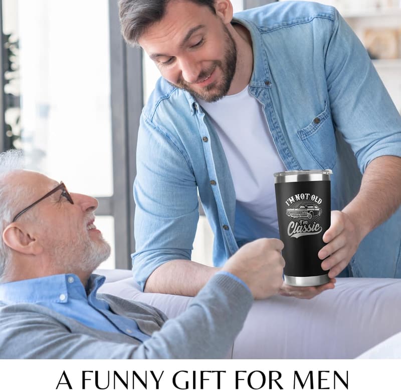 Birthday Gift: 20 Oz Stainless Steel Tumbler for Men