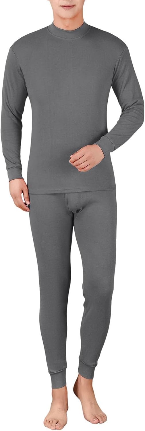 Men's Thermal Long Johns - Fleece Warm Underwear for Gifts