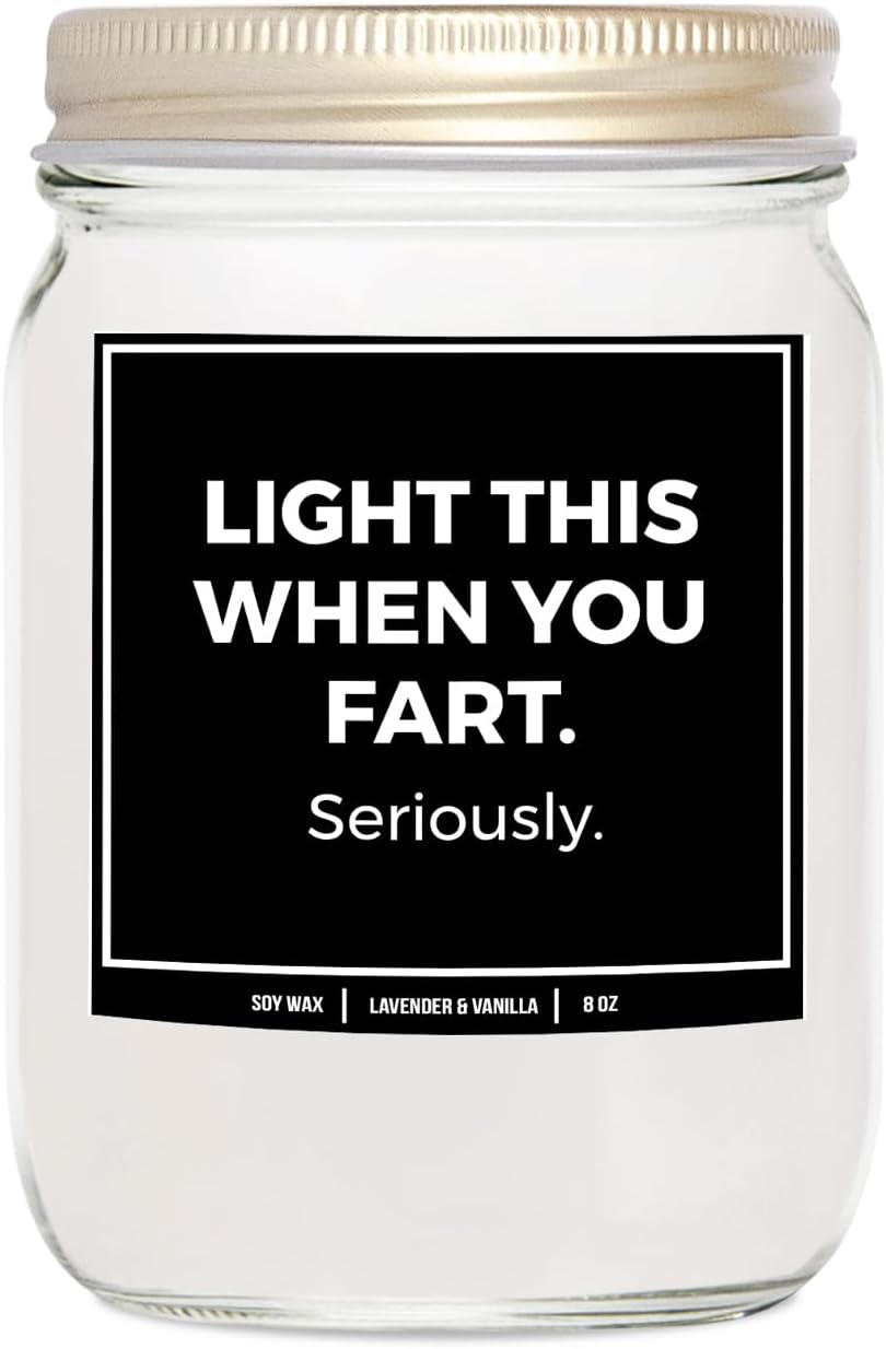 Funny Fart Candle - 8oz Lavender & Vanilla Gift