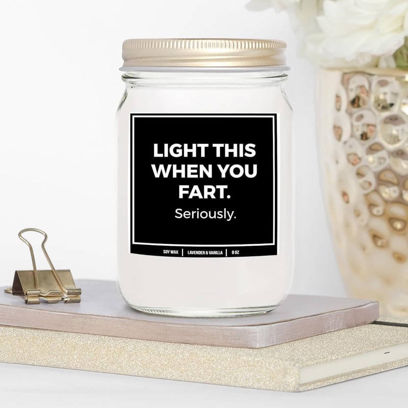 Funny Fart Candle - 8oz Lavender & Vanilla Gift