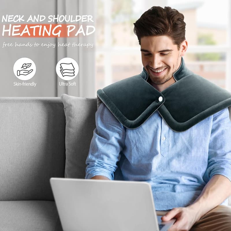 Father's Day XL Weighted Neck Heating Pad for Pain Relief
