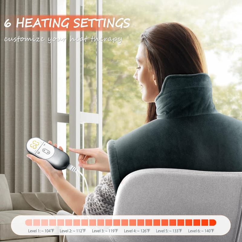 Father's Day XL Weighted Neck Heating Pad for Pain Relief