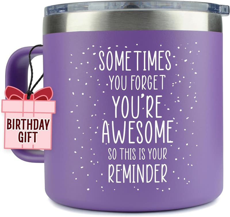 Inspirational Purple Coffee Mug for Women - Graduation Gift 2025