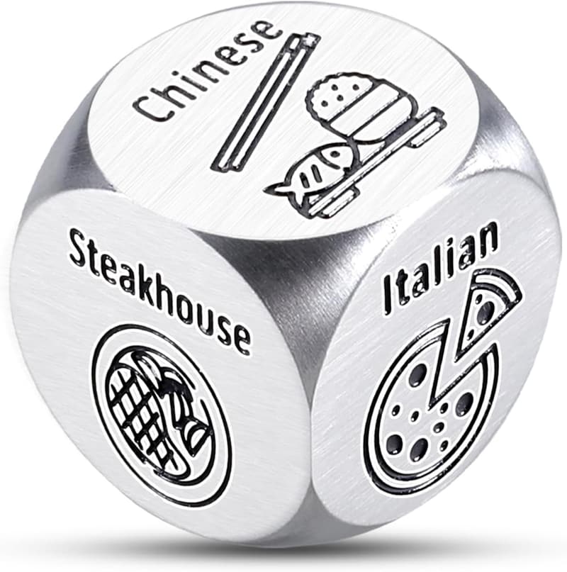 6th Anniversary Funny Food Dice for Him