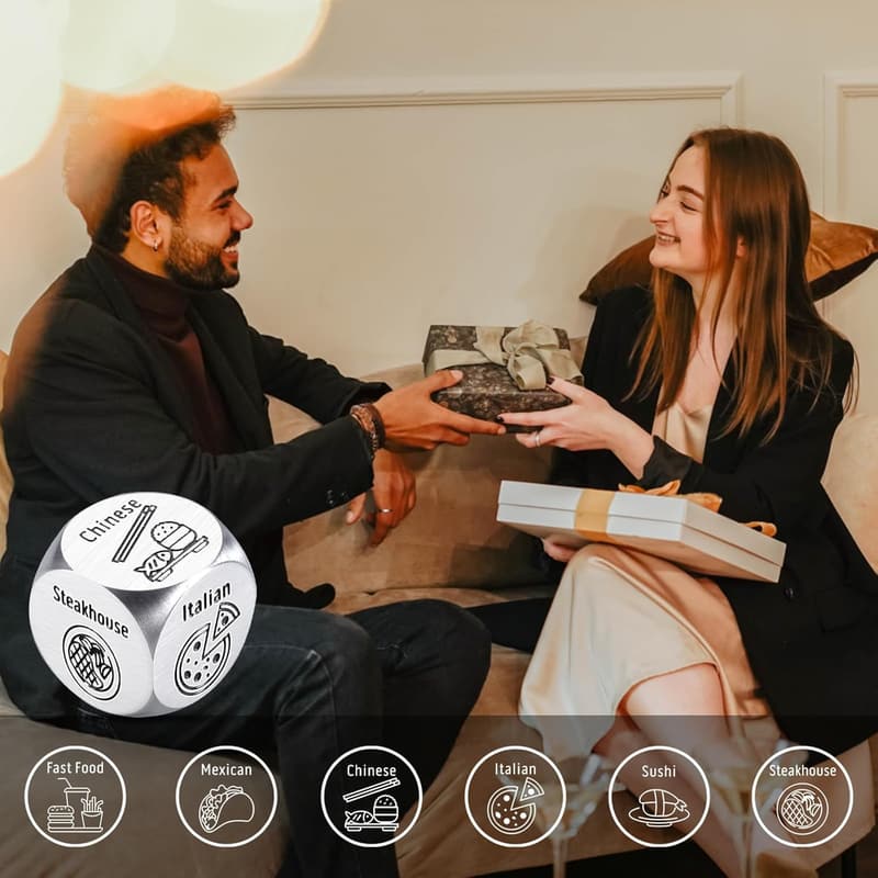 6th Anniversary Funny Food Dice for Him