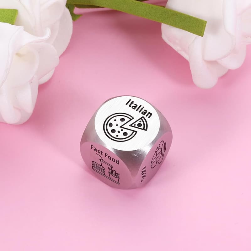 6th Anniversary Funny Food Dice for Him