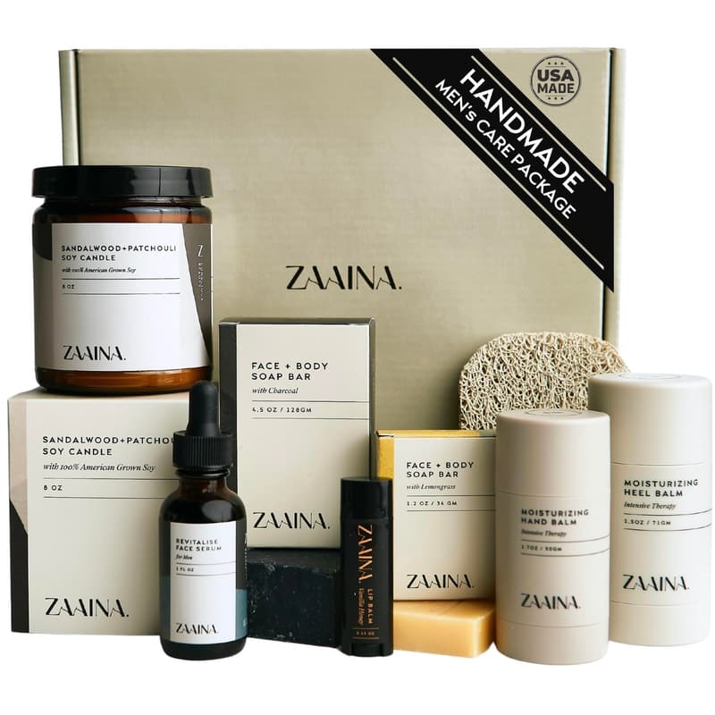 Father's Day Men's Relaxation Spa Gift Set - Handmade Skin Care Kit