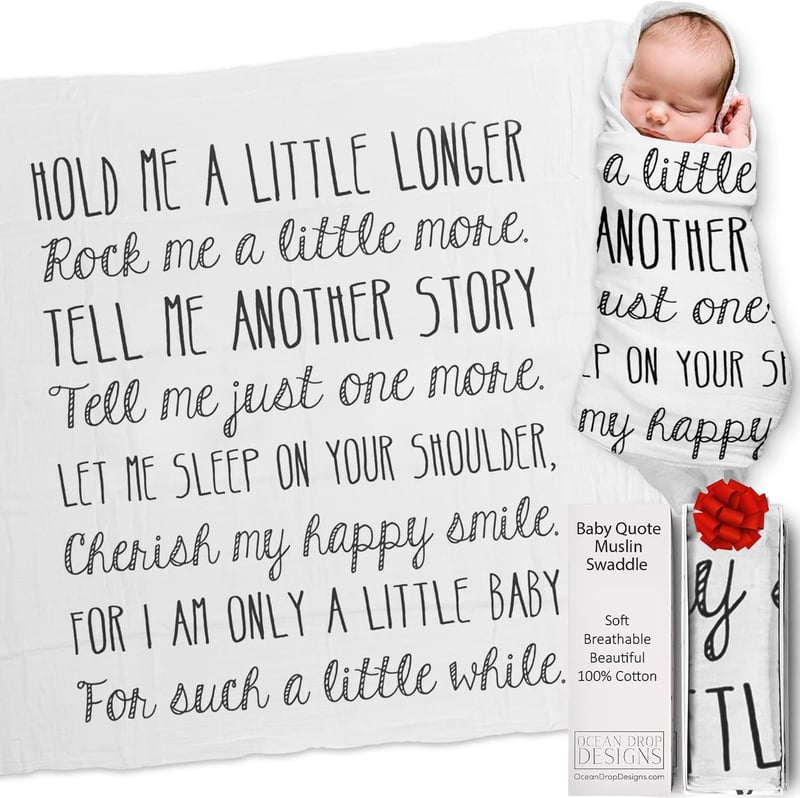 Neutral Christian Newborn Blanket - Baby Gift for Boys & Girls