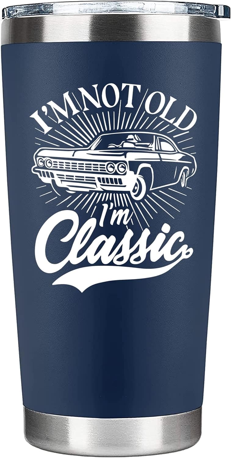 40th-70th Birthday 20oz Tumbler for Men - Dad & Grandpa Gift