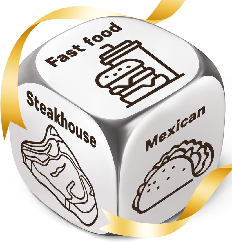 Date Night Food Decider Dice for Couples & Dads
