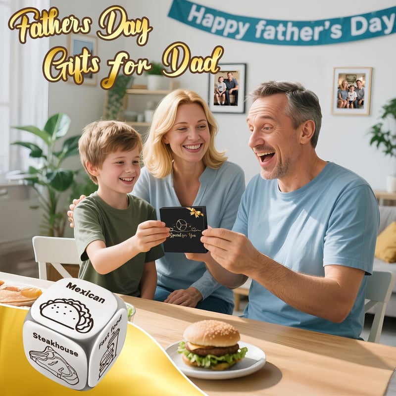 Date Night Food Decider Dice for Couples & Dads