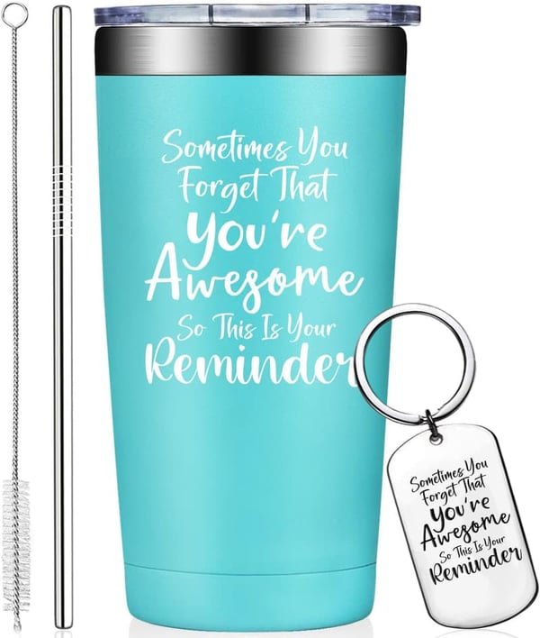 Inspirational Thank You Gift - 20oz Insulated Tumbler for Women