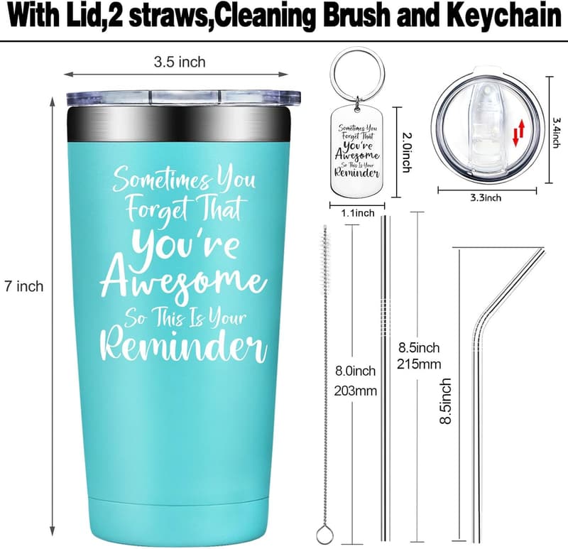 Inspirational Thank You Gift - 20oz Insulated Tumbler for Women