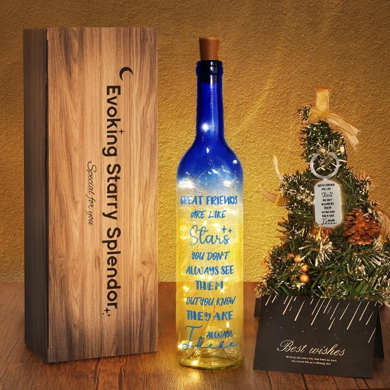 Birthday Wine Bottle Lights - Unique Friendship Gifts for Women