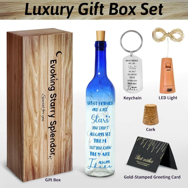 Birthday Wine Bottle Lights - Unique Friendship Gifts for Women