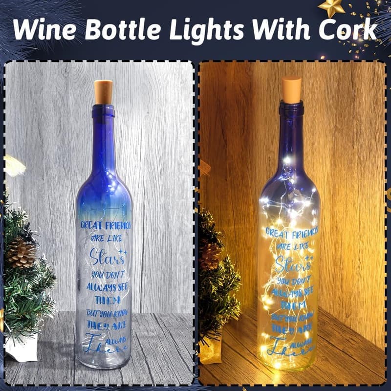 Birthday Wine Bottle Lights - Unique Friendship Gifts for Women