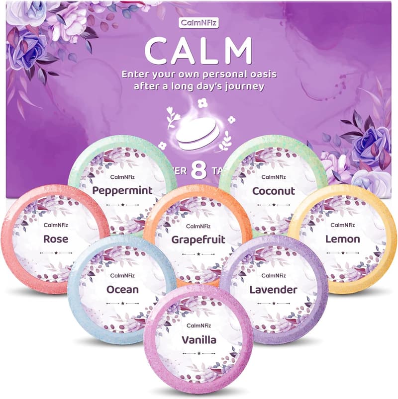 Birthday Gift - Organic Shower Steamers with 8 Scents for Women