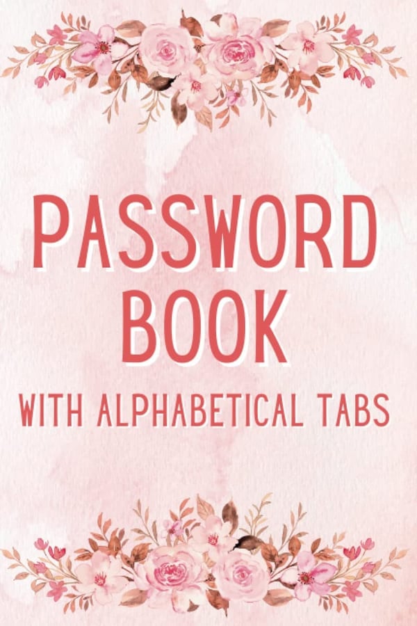 Graduation Password Logbook for Women with Alphabetical Tabs