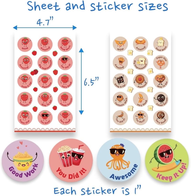 Scratch and Sniff Stickers Set - 24 Sheets, 12 Scents for Kids
