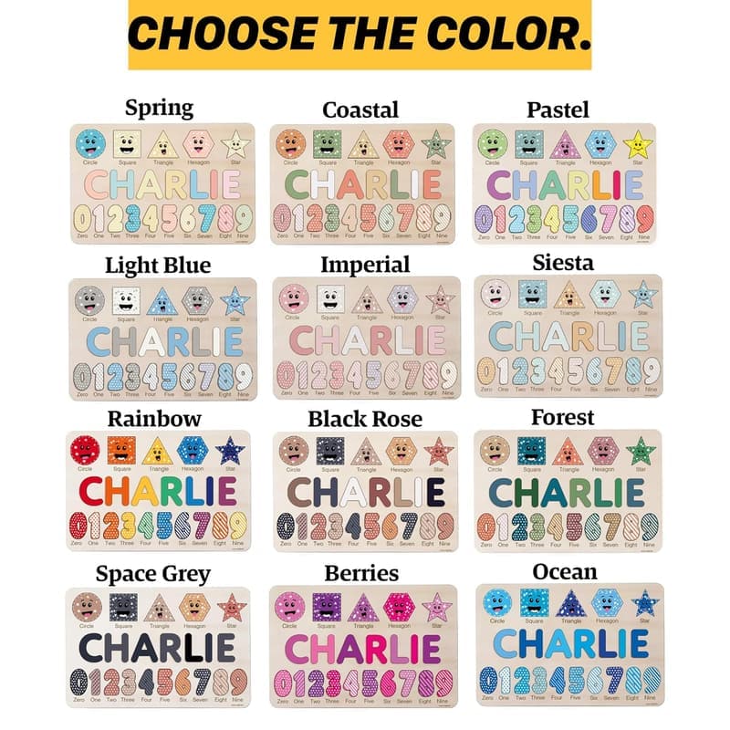 Personalized Name Puzzle for Toddlers - Baby Shower Gift